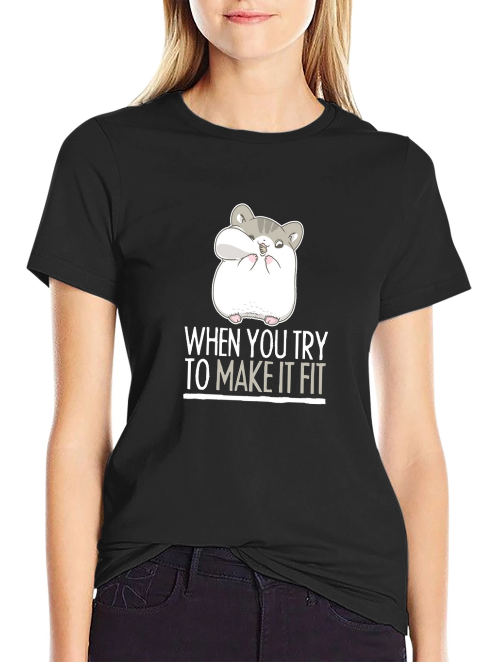 Hamster Fit Funny Graphic Tee