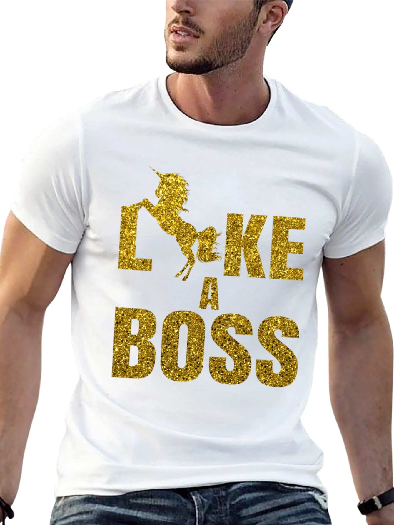 Like A Boss Unicorn Graphic Tee