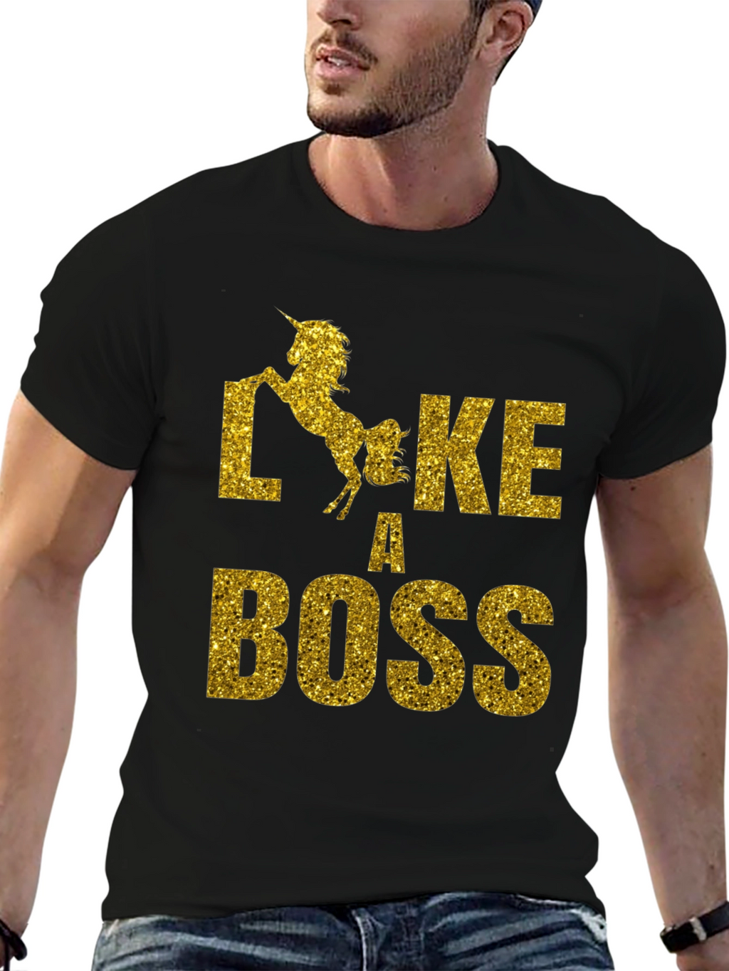 Like A Boss Unicorn Graphic Tee