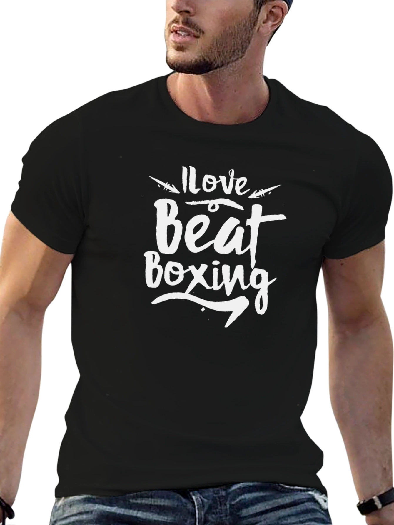 I Love Beat Boxing T-Shirt - Black Graphic Tee