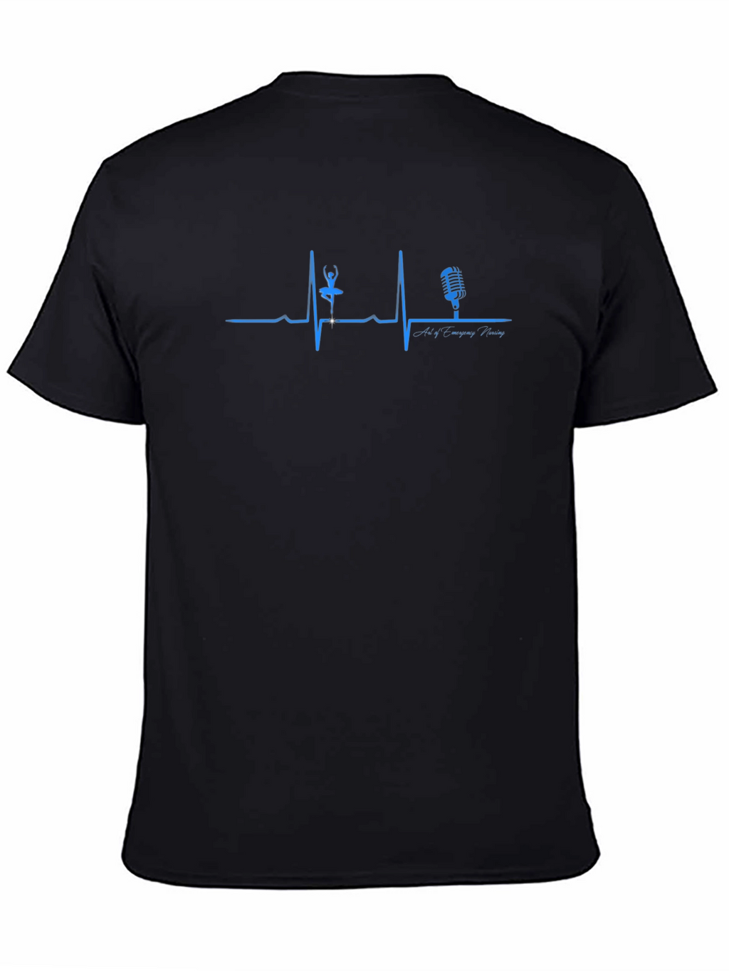 Heartbeat Dance & Music Black T-Shirt