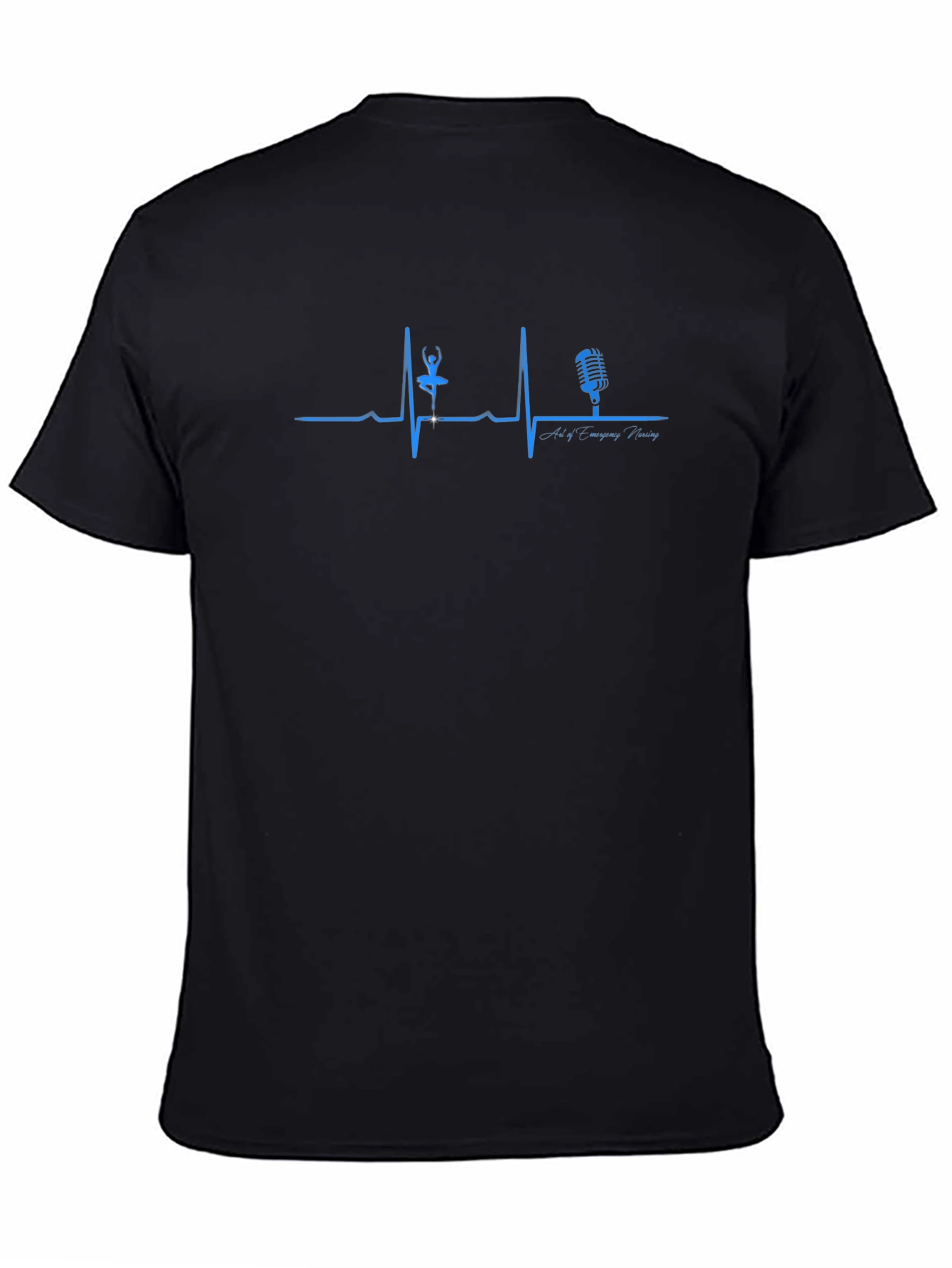 Heartbeat Dance & Music Black T-Shirt