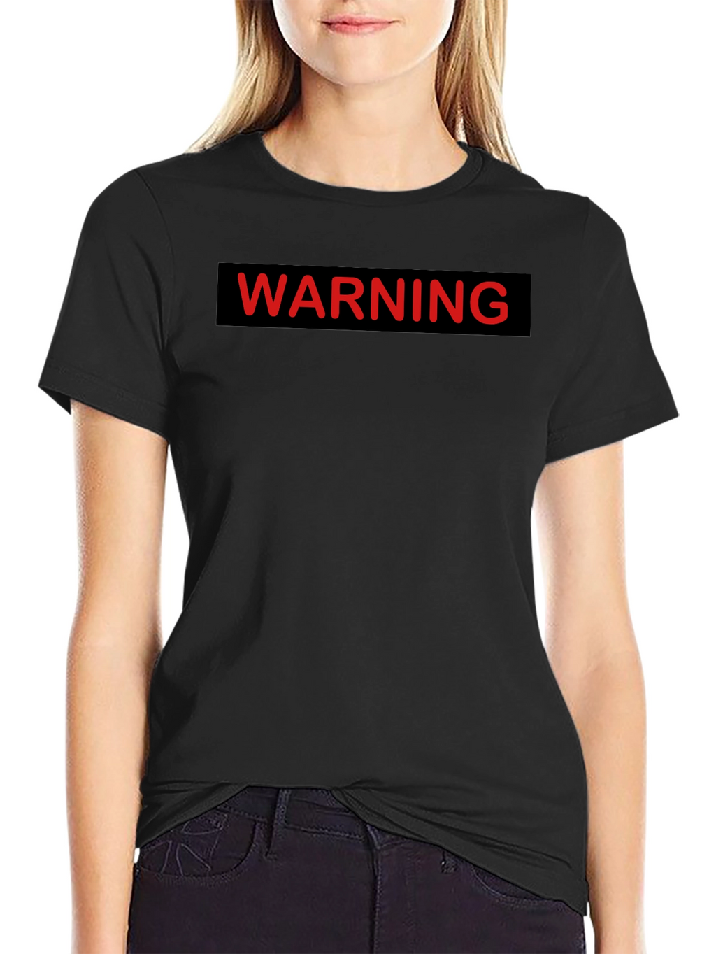 Warning Graphic Tee - Black T-Shirt