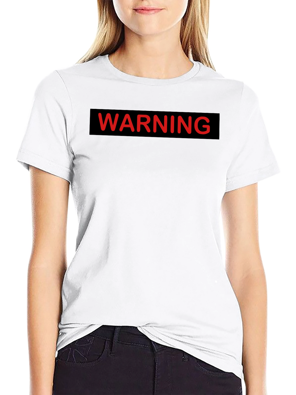 Warning Graphic Tee - Black T-Shirt