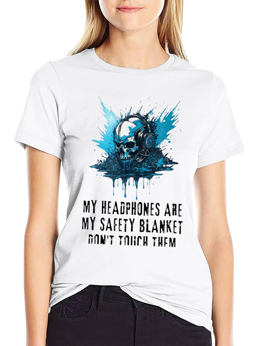 Skull Headphone Graphic Tee