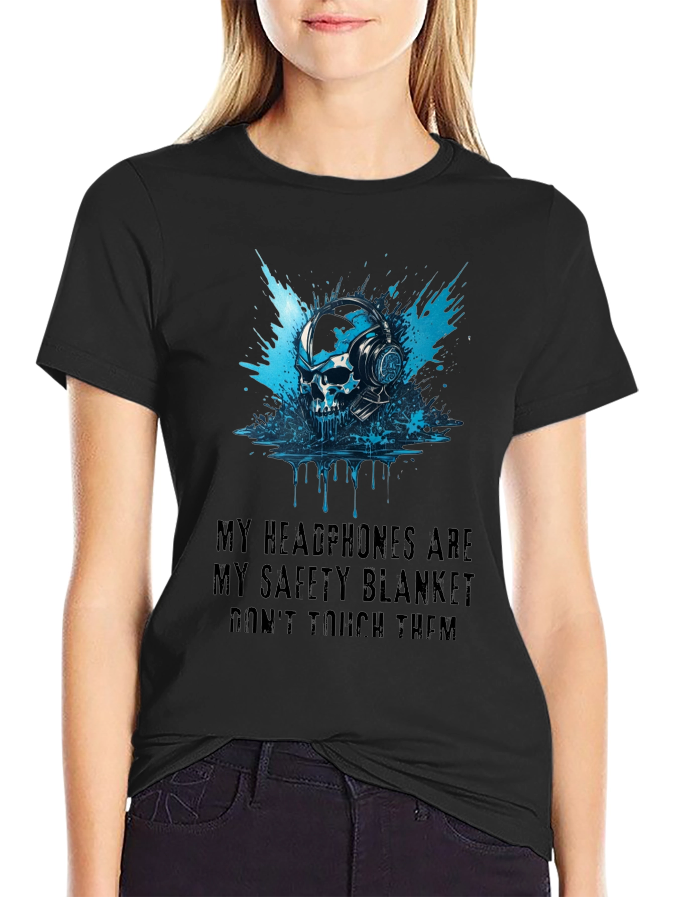 Skull Headphone Graphic Tee