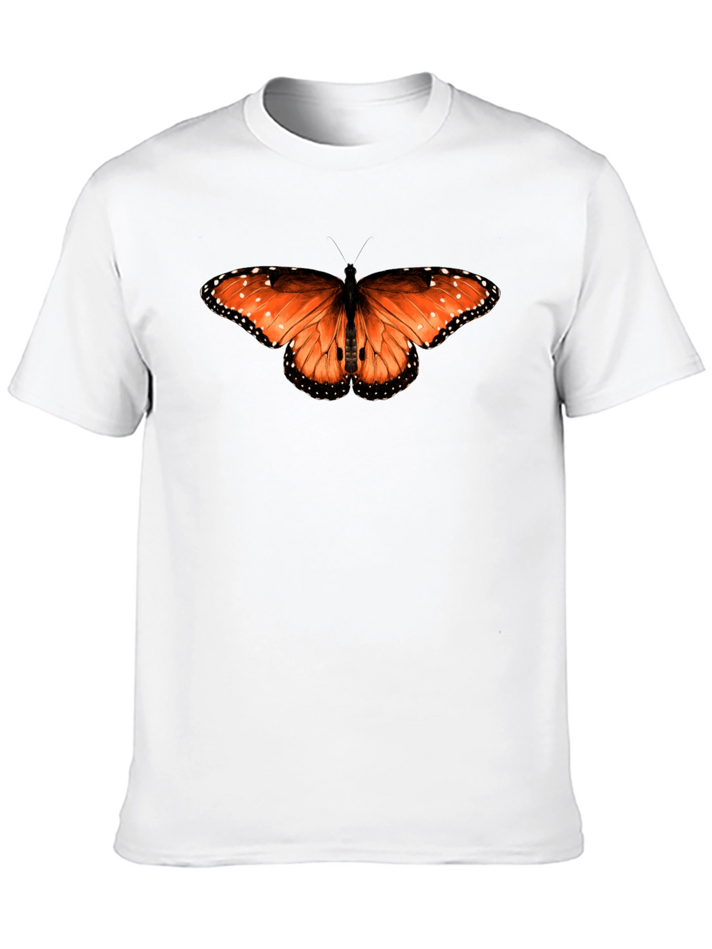 Butterfly Print Black T-Shirt