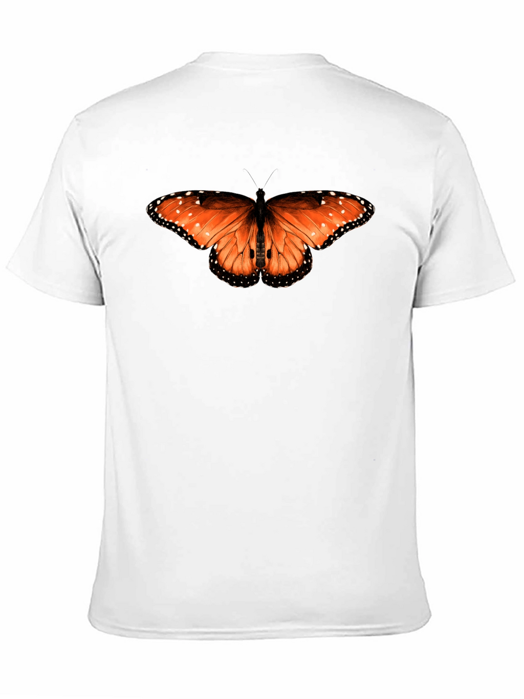 Butterfly Print Black T-Shirt
