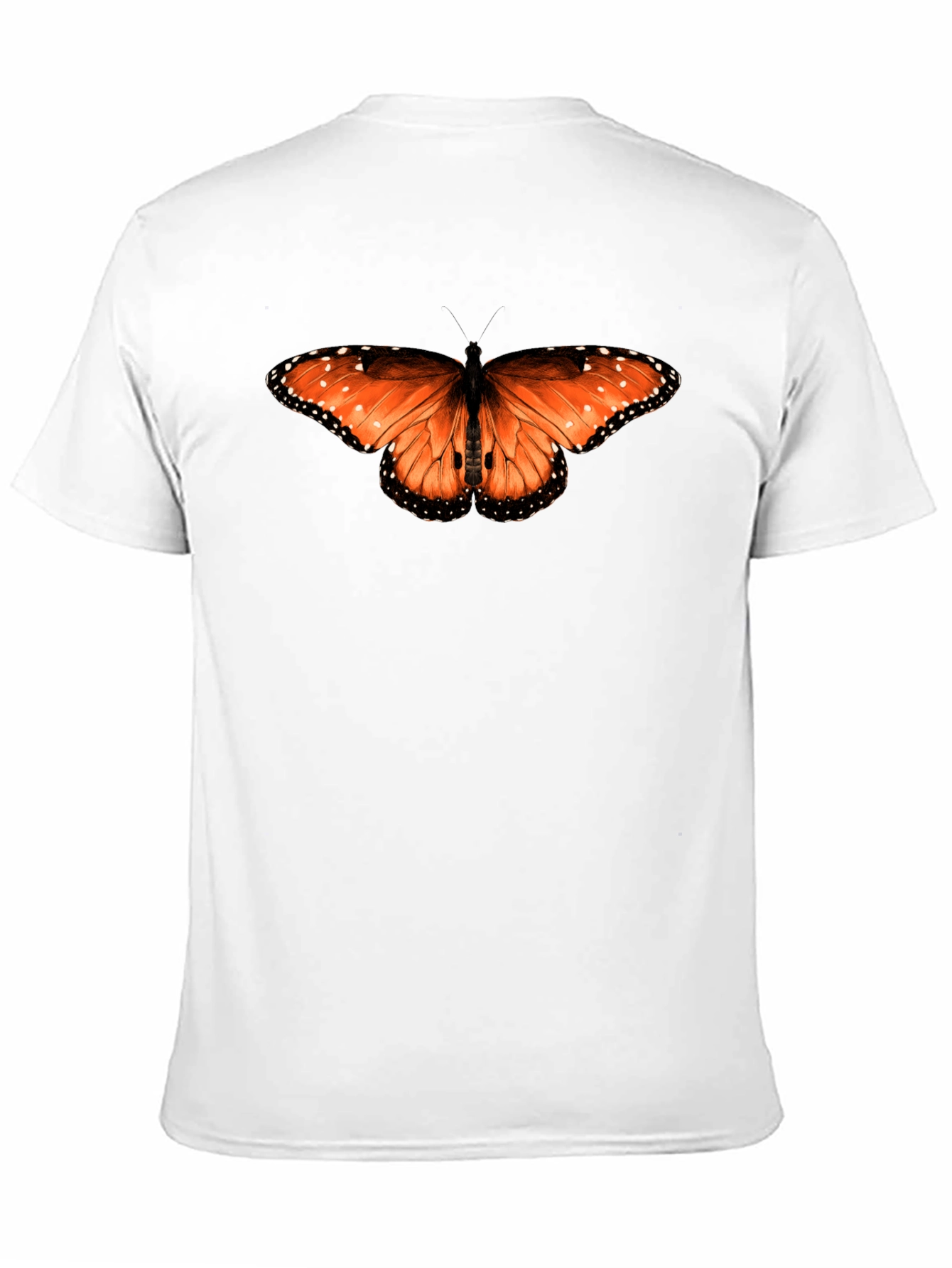 Butterfly Print Black T-Shirt