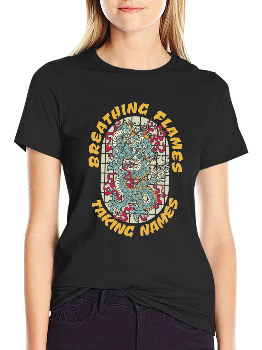 Dragon Flames Graphic T-Shirt