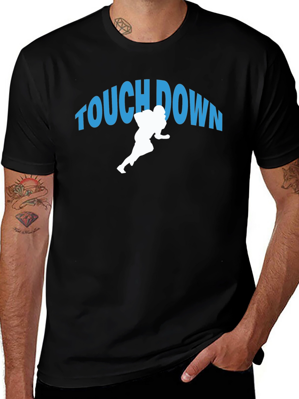Touchdown Graphic Tee - Football Fan T-Shirt