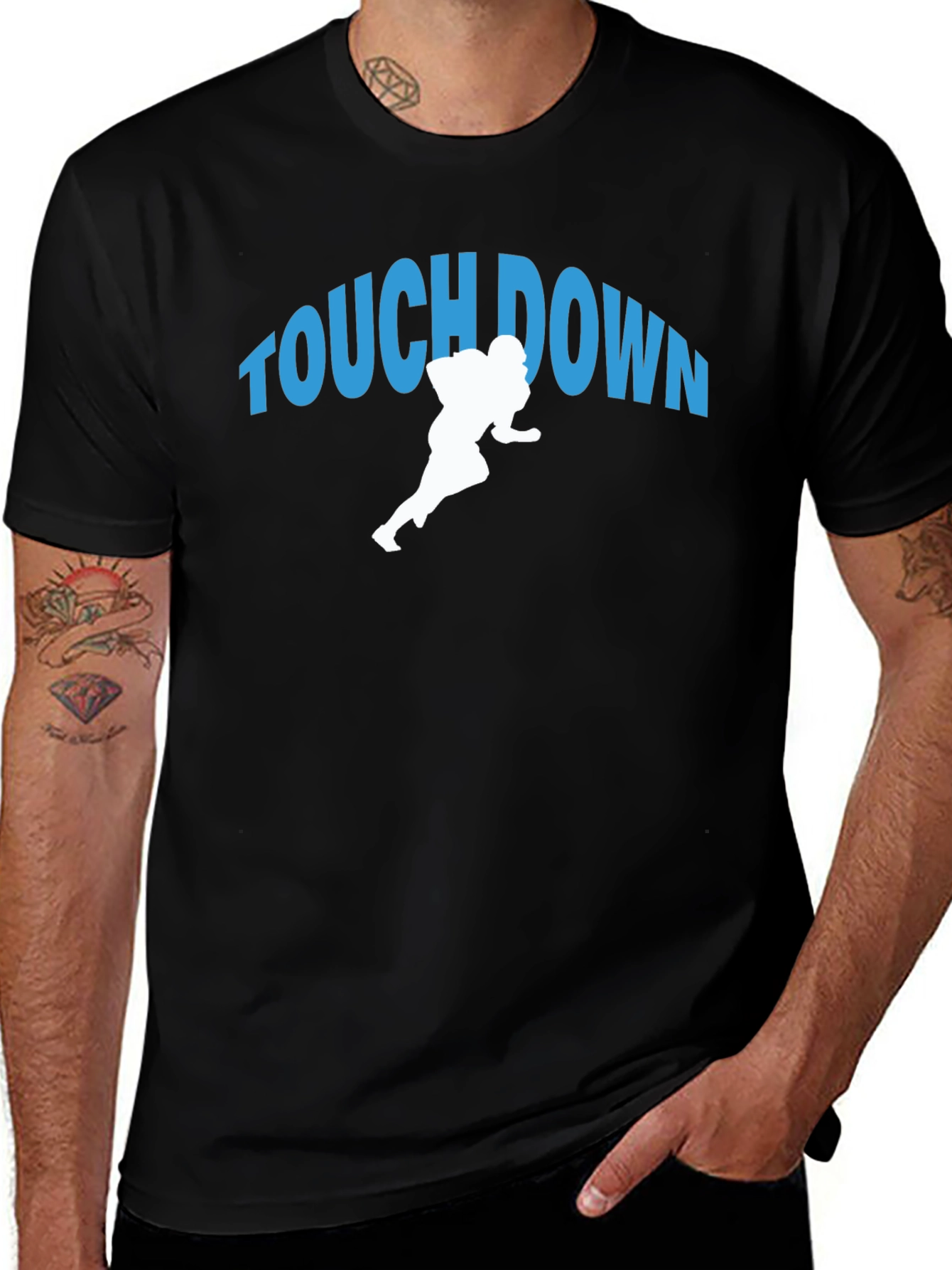 Touchdown Graphic Tee - Football Fan T-Shirt