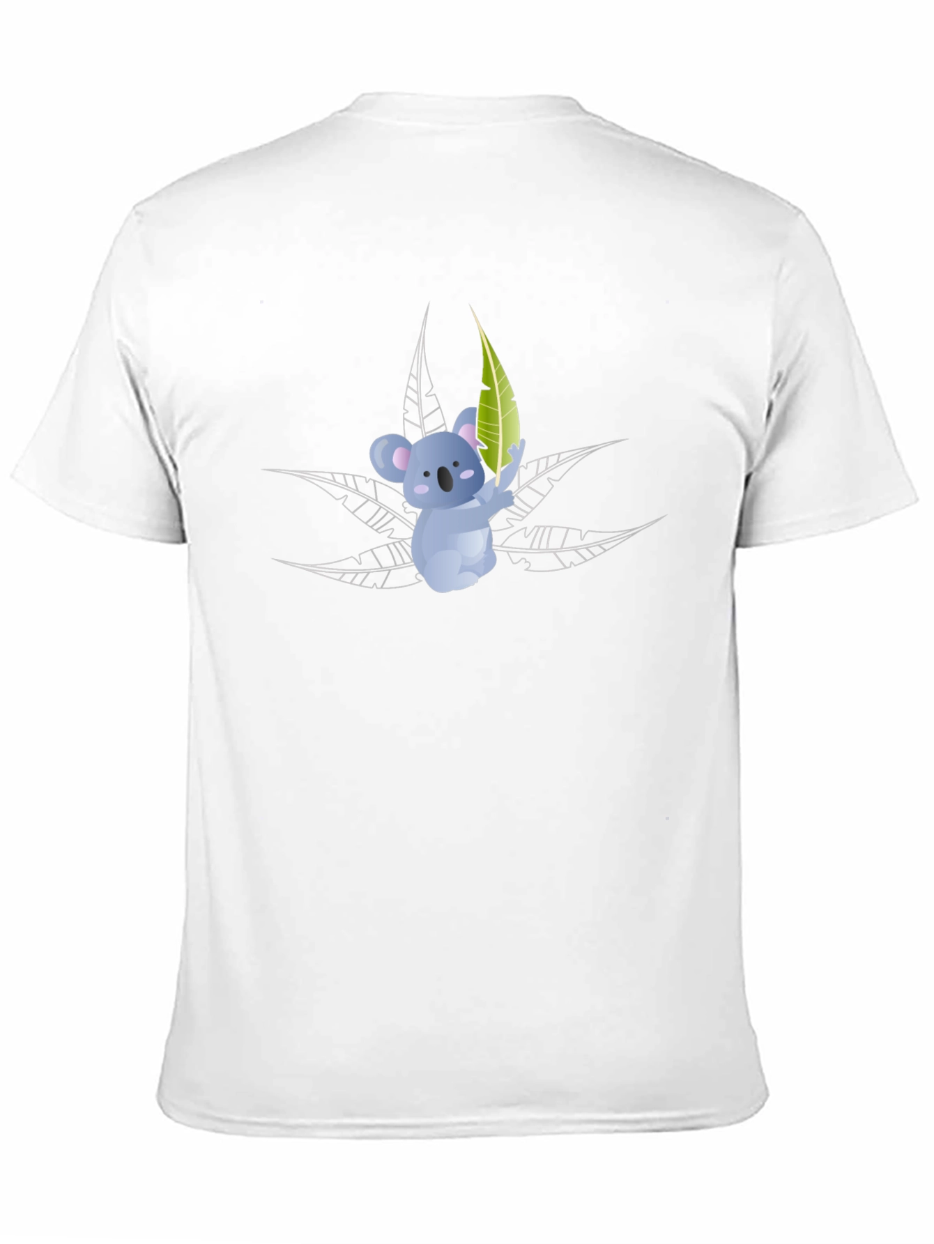 Koala Bear Graphic T-Shirt - Black Cotton Tee