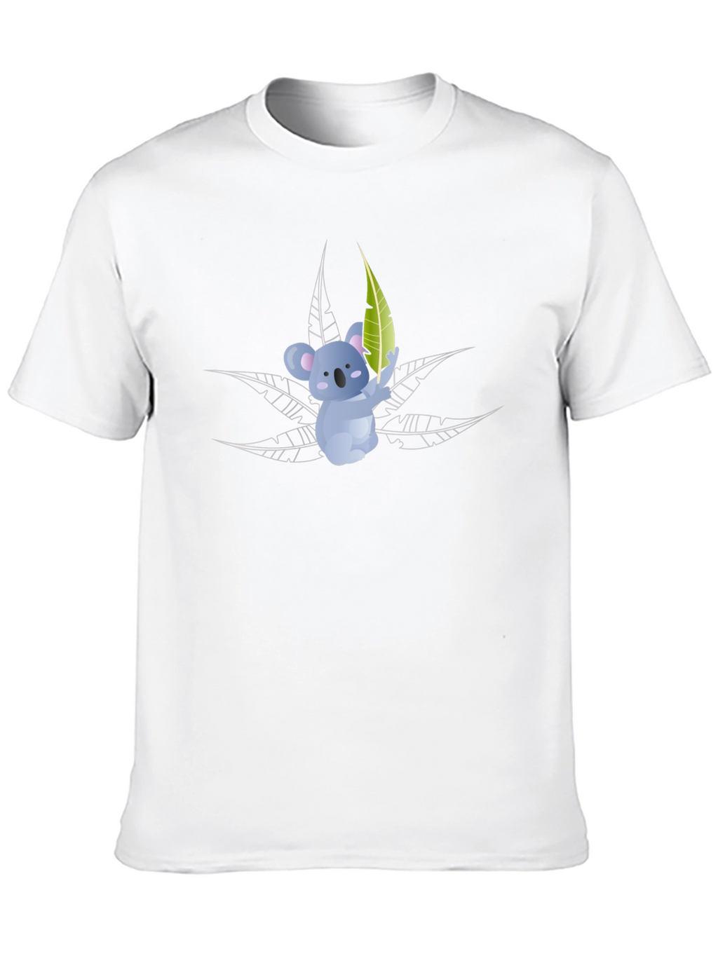 Koala Bear Graphic T-Shirt - Black Cotton Tee