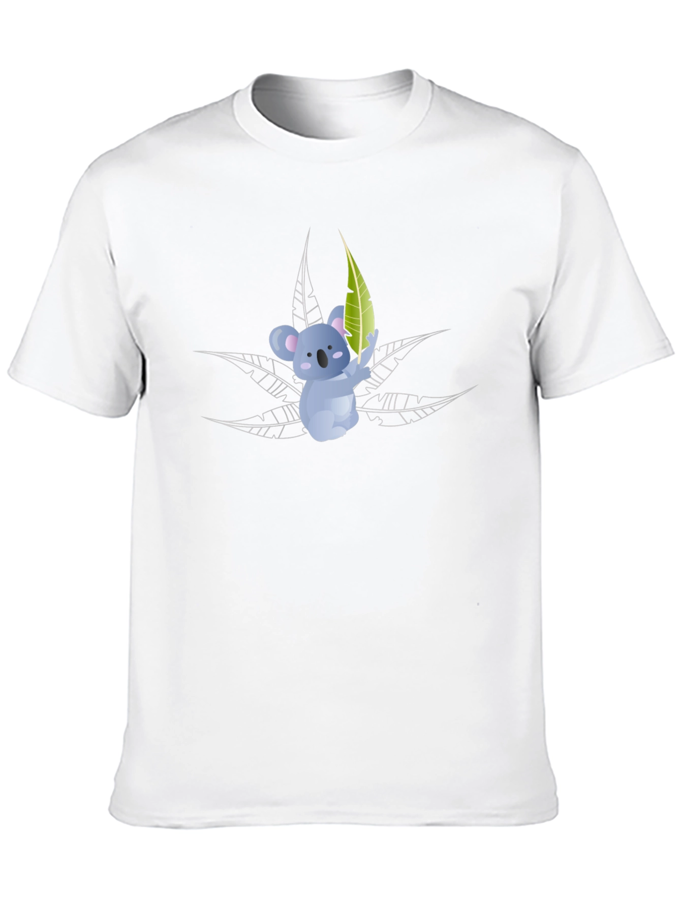 Koala Bear Graphic T-Shirt - Black Cotton Tee