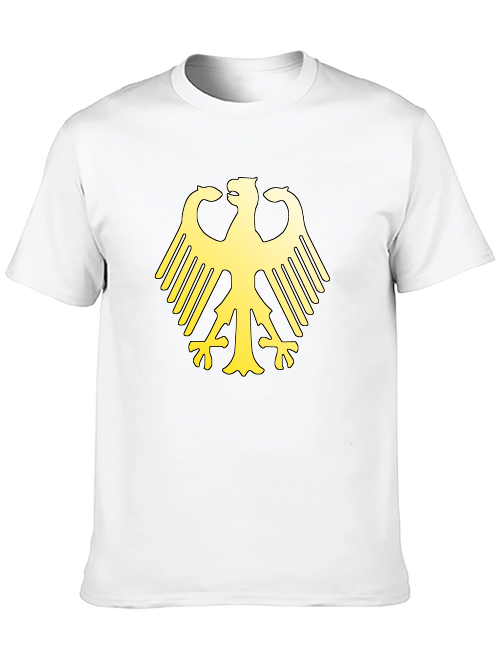 German Eagle Graphic Print Black T-Shirt