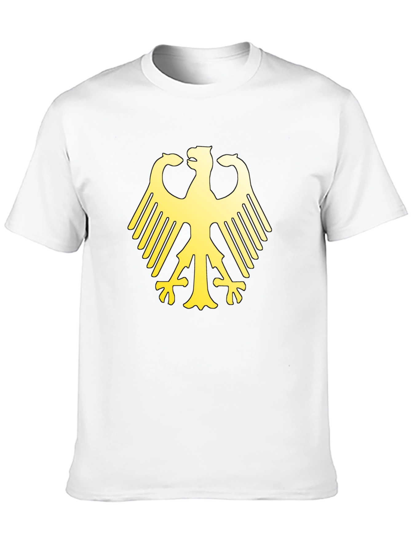 German Eagle Graphic Print Black T-Shirt
