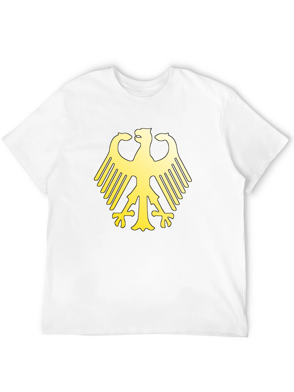 German Eagle Graphic Print Black T-Shirt
