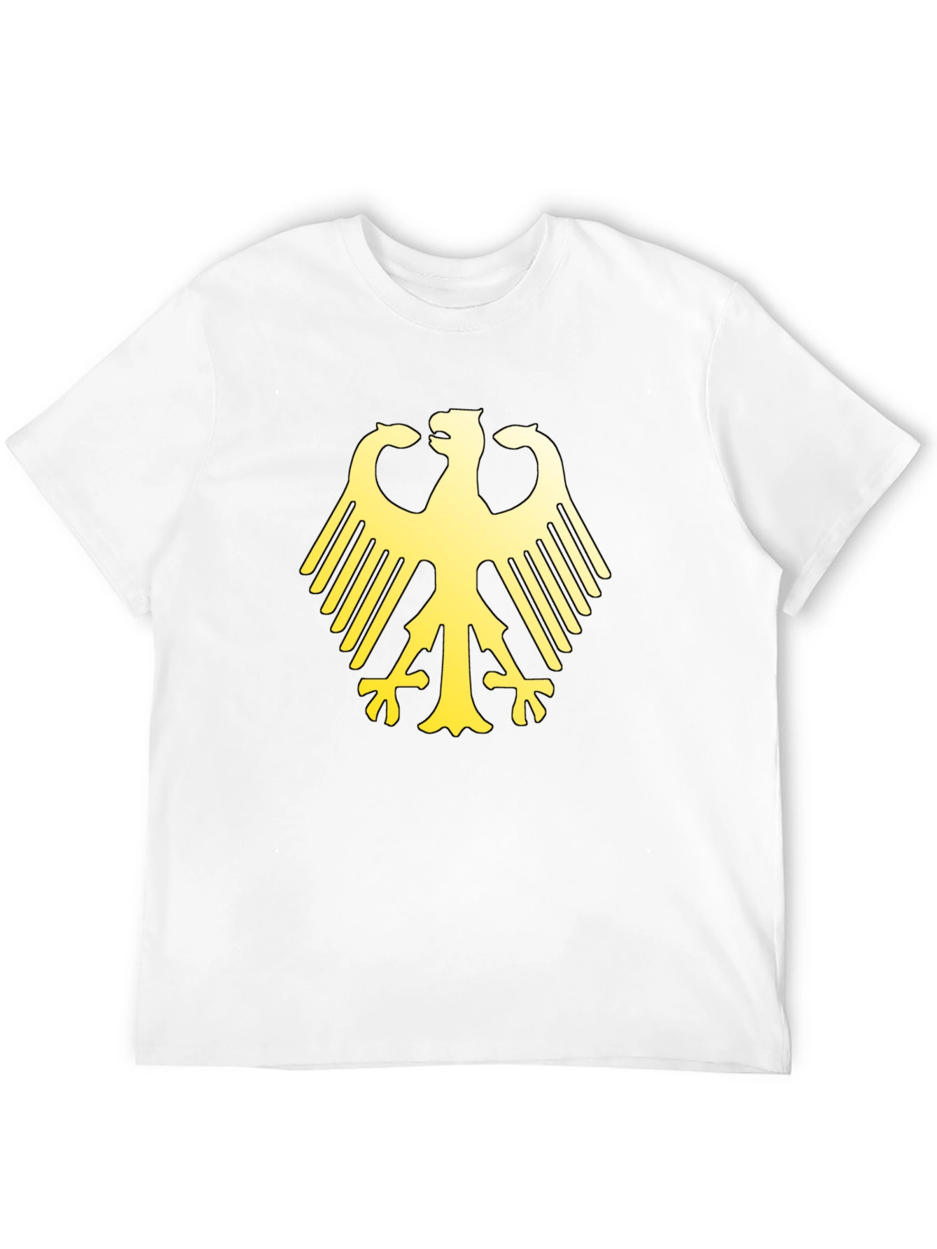 German Eagle Graphic Print Black T-Shirt