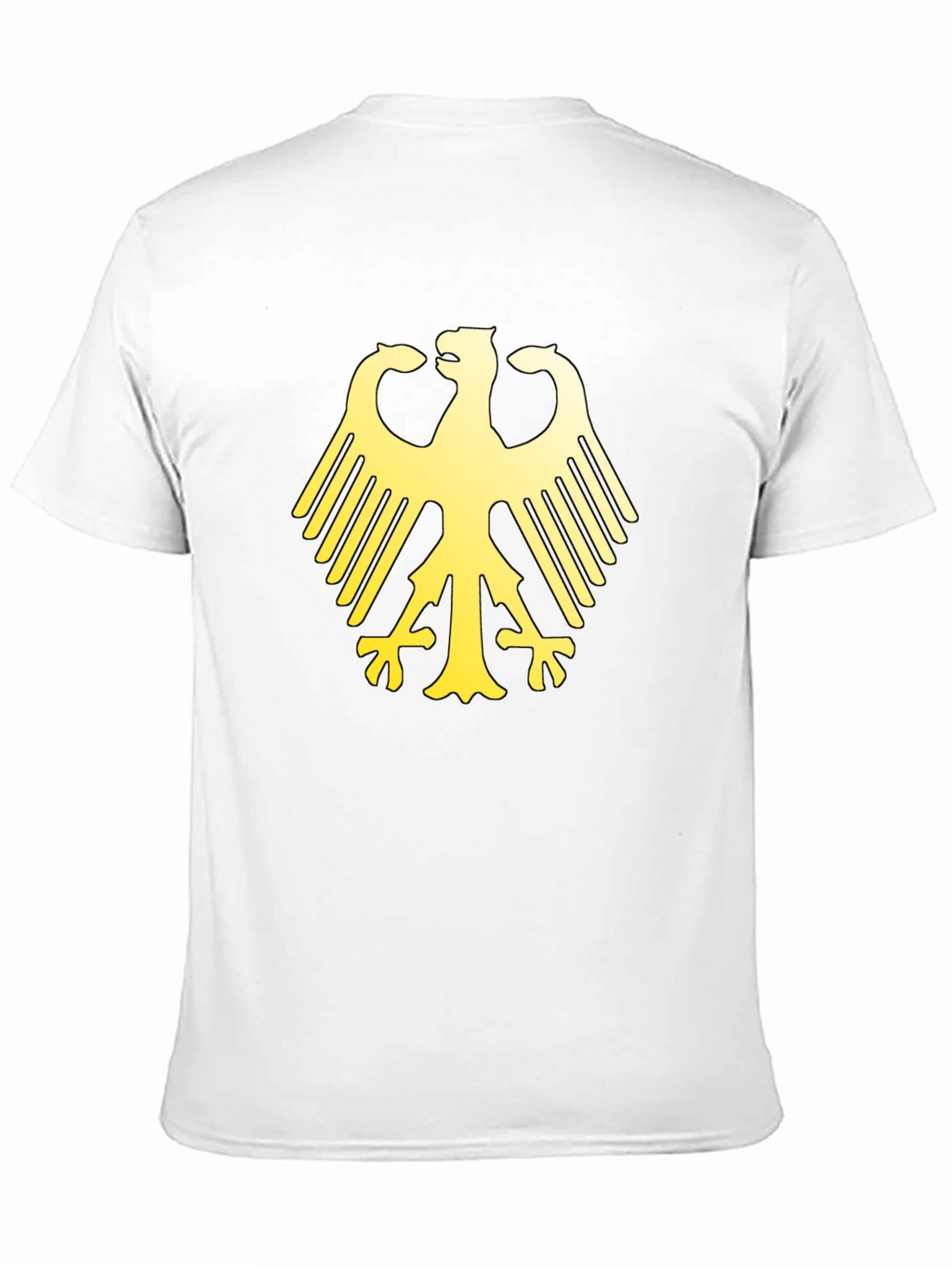 German Eagle Graphic Print Black T-Shirt