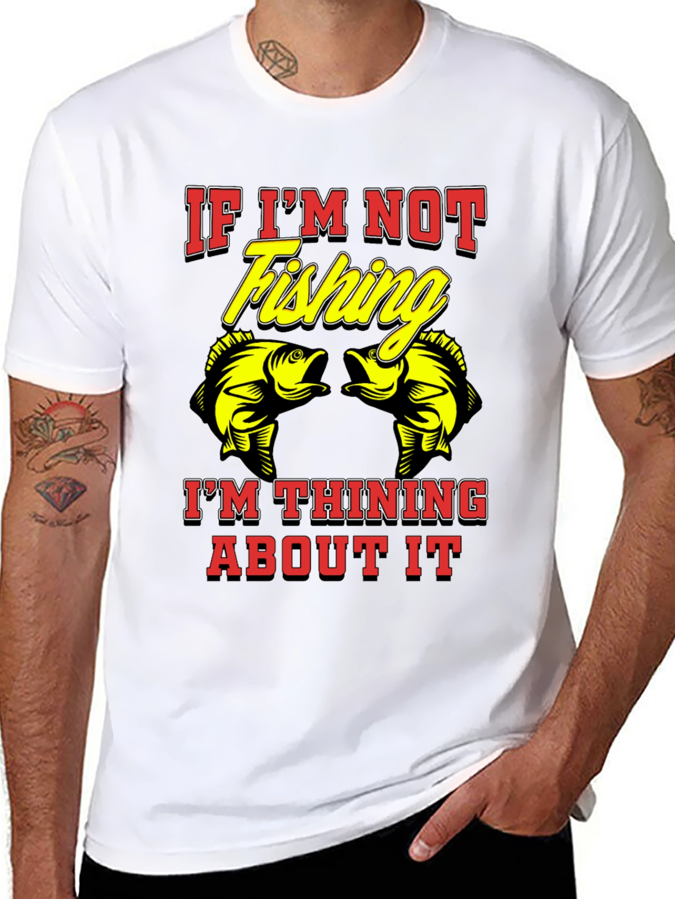 Fishing T-Shirt - If Im Not Fishing Graphic Tee