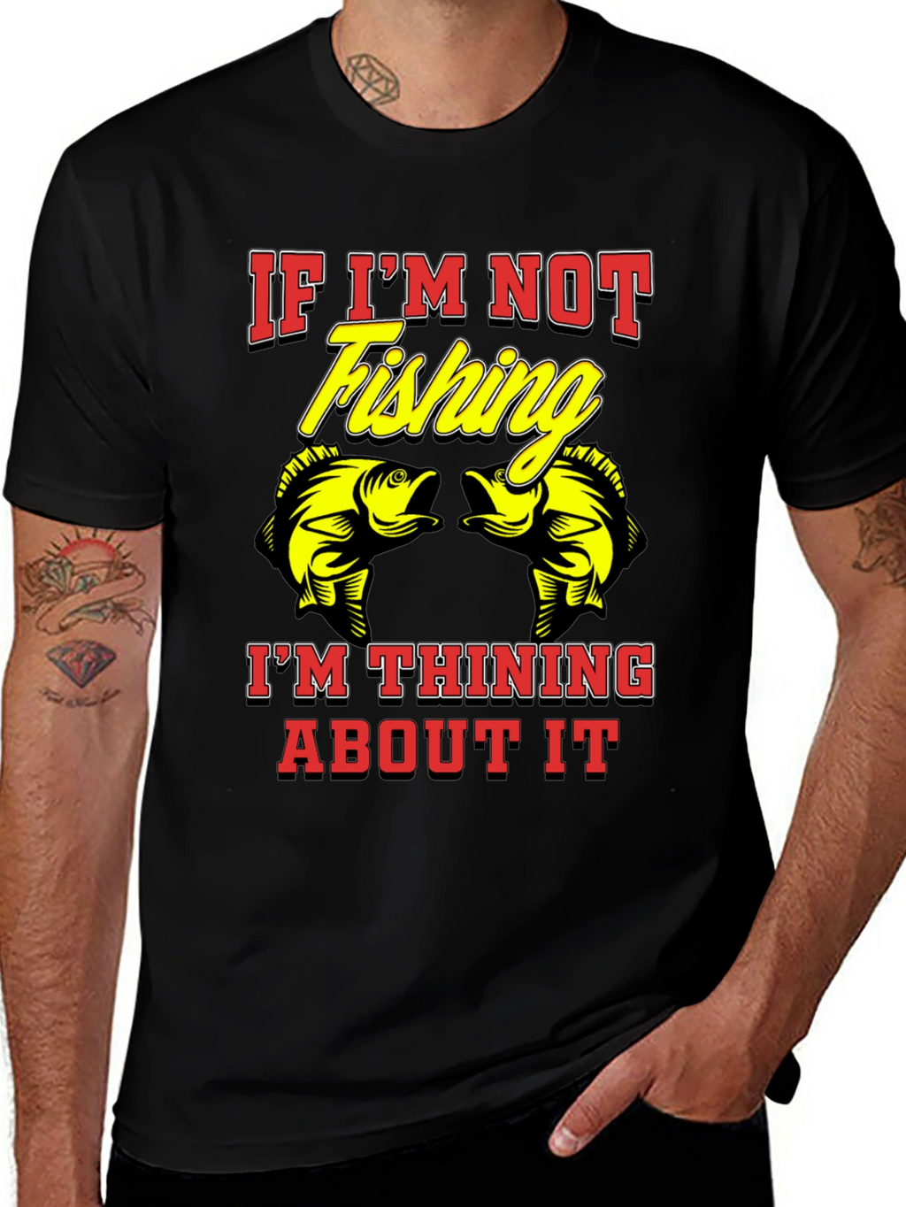 Fishing T-Shirt - If Im Not Fishing Graphic Tee