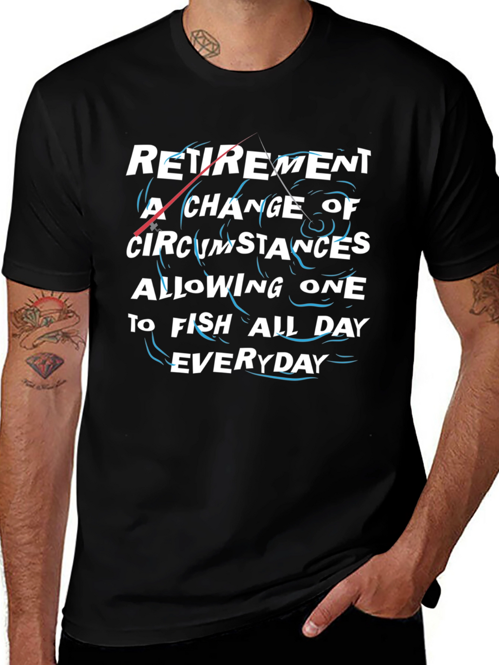 Retirement Fishing T-Shirt Funny Gift