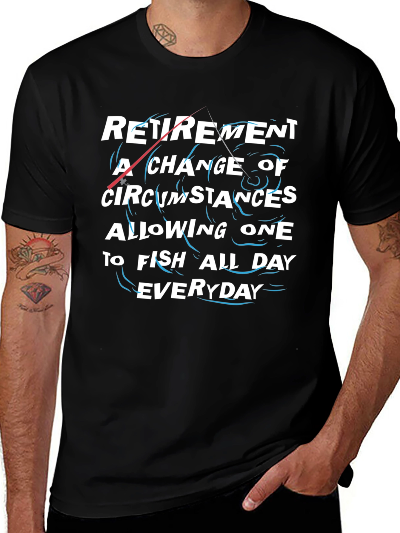 Retirement Fishing T-Shirt Funny Gift