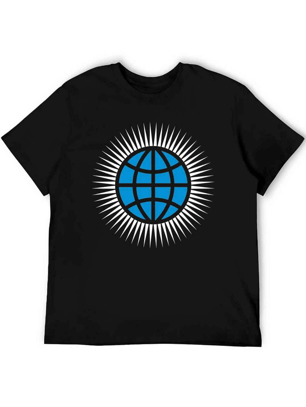 Globe Icon Graphic T-Shirt - Modern Style
