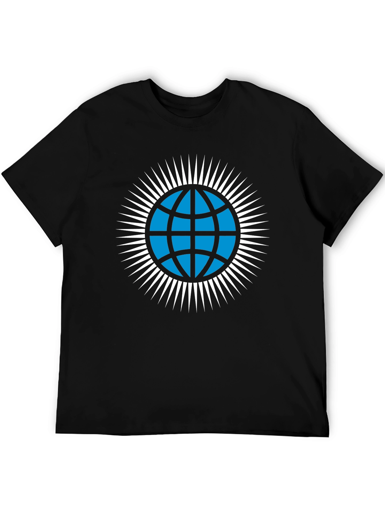 Globe Icon Graphic T-Shirt - Modern Style