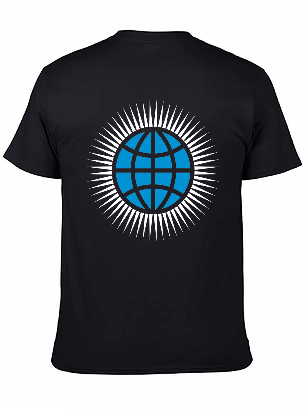 Globe Icon Graphic T-Shirt - Modern Style