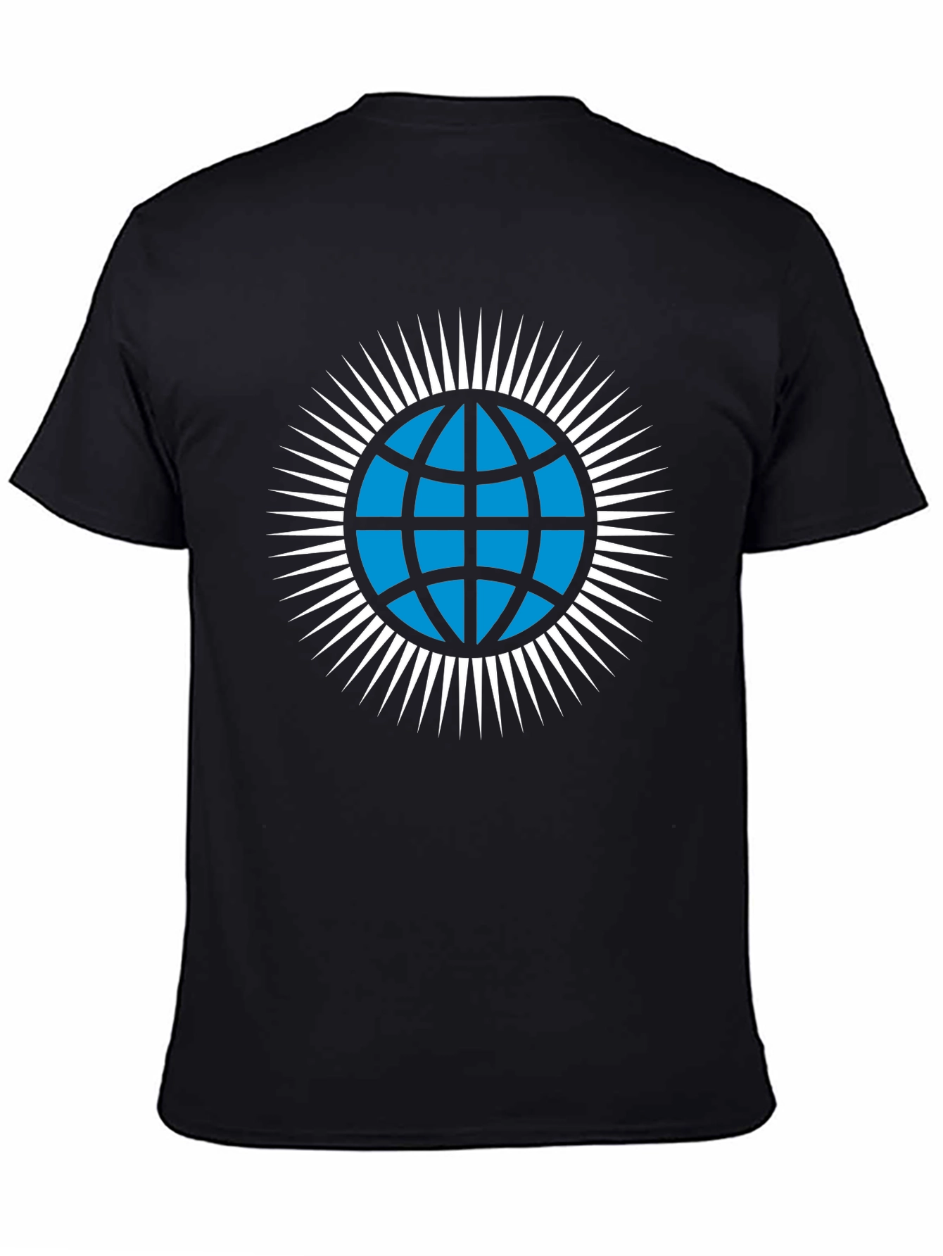Globe Icon Graphic T-Shirt - Modern Style