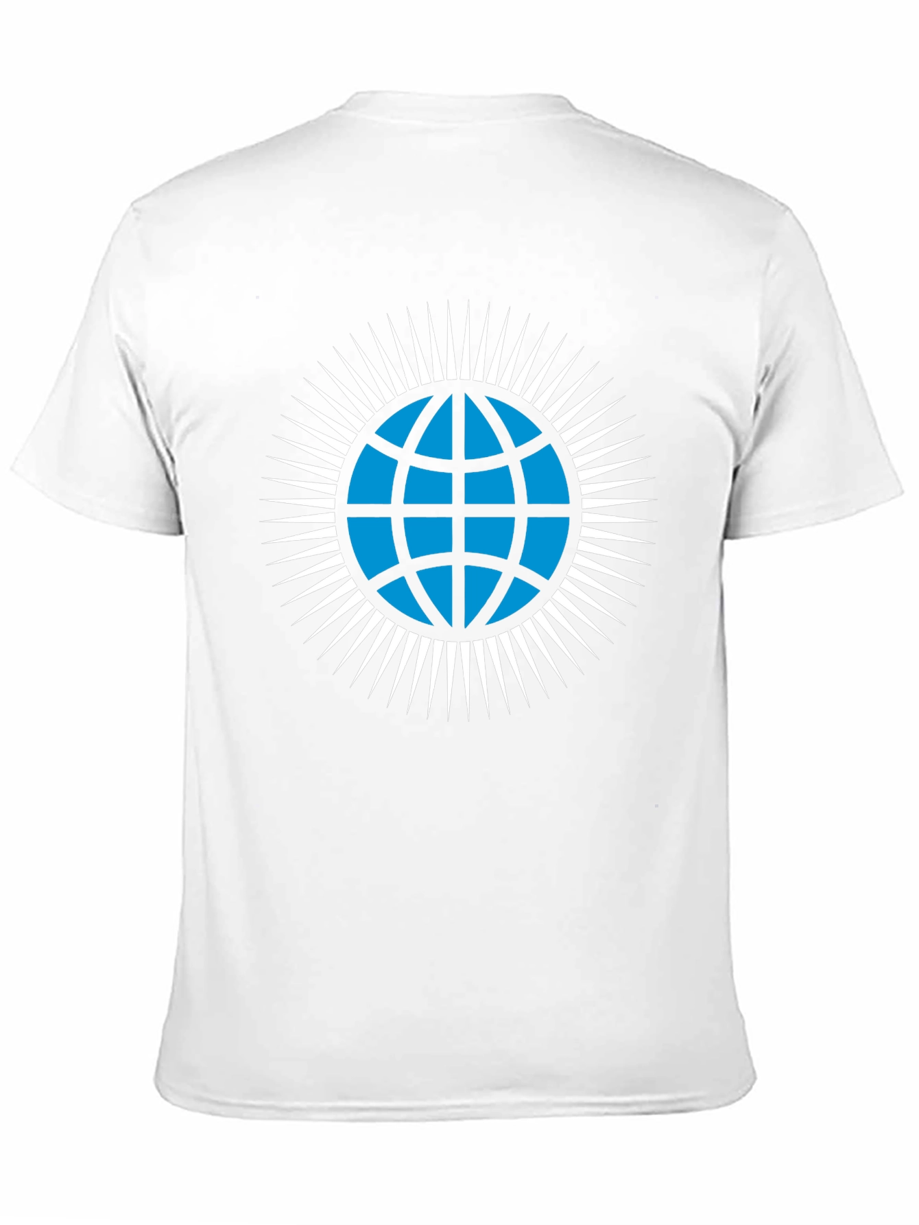 Globe Icon Graphic T-Shirt - Modern Style