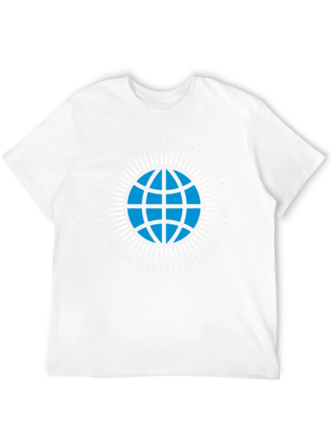 Globe Icon Graphic T-Shirt - Modern Style