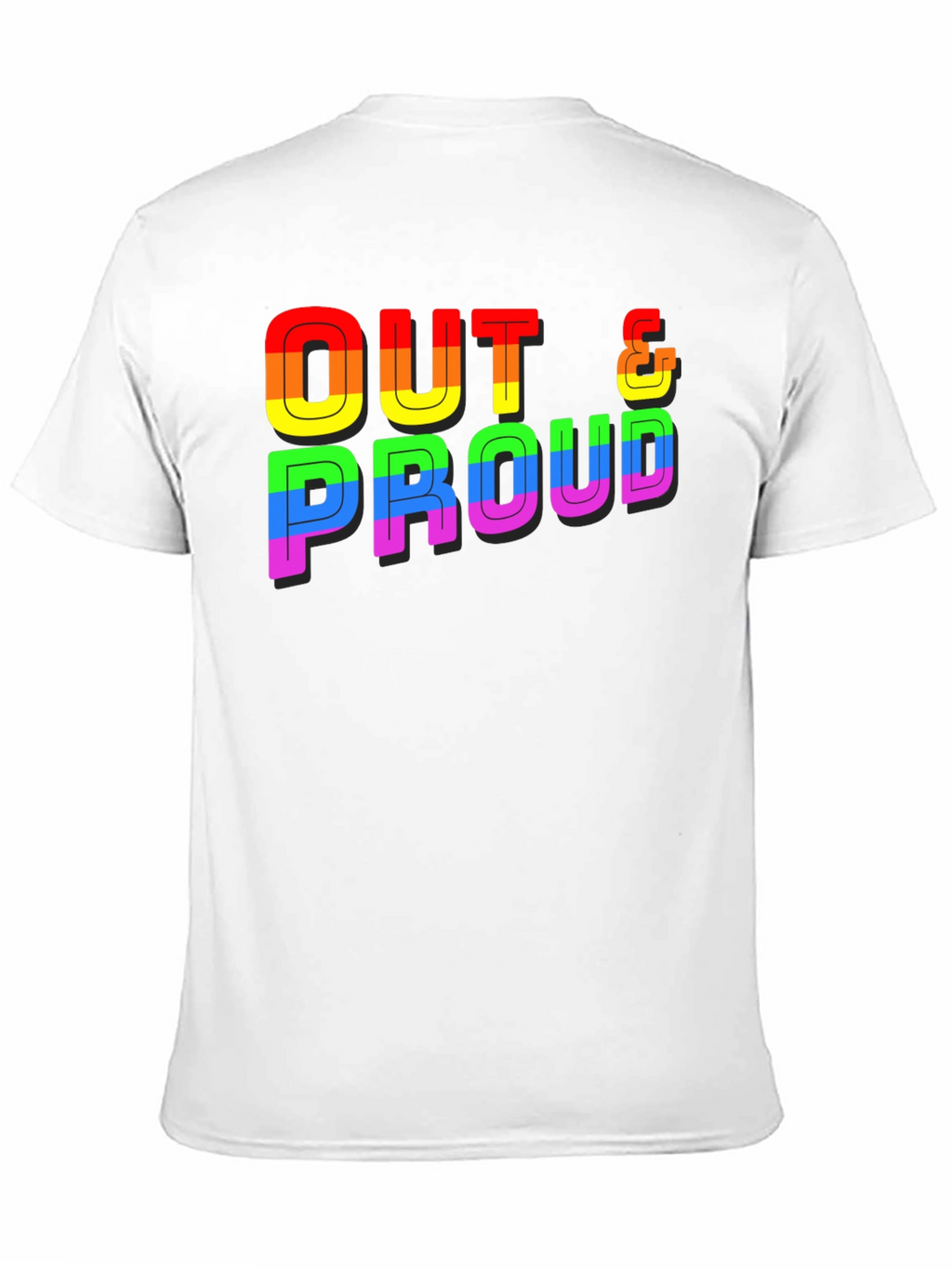 Out & Proud Rainbow Graphic Tee