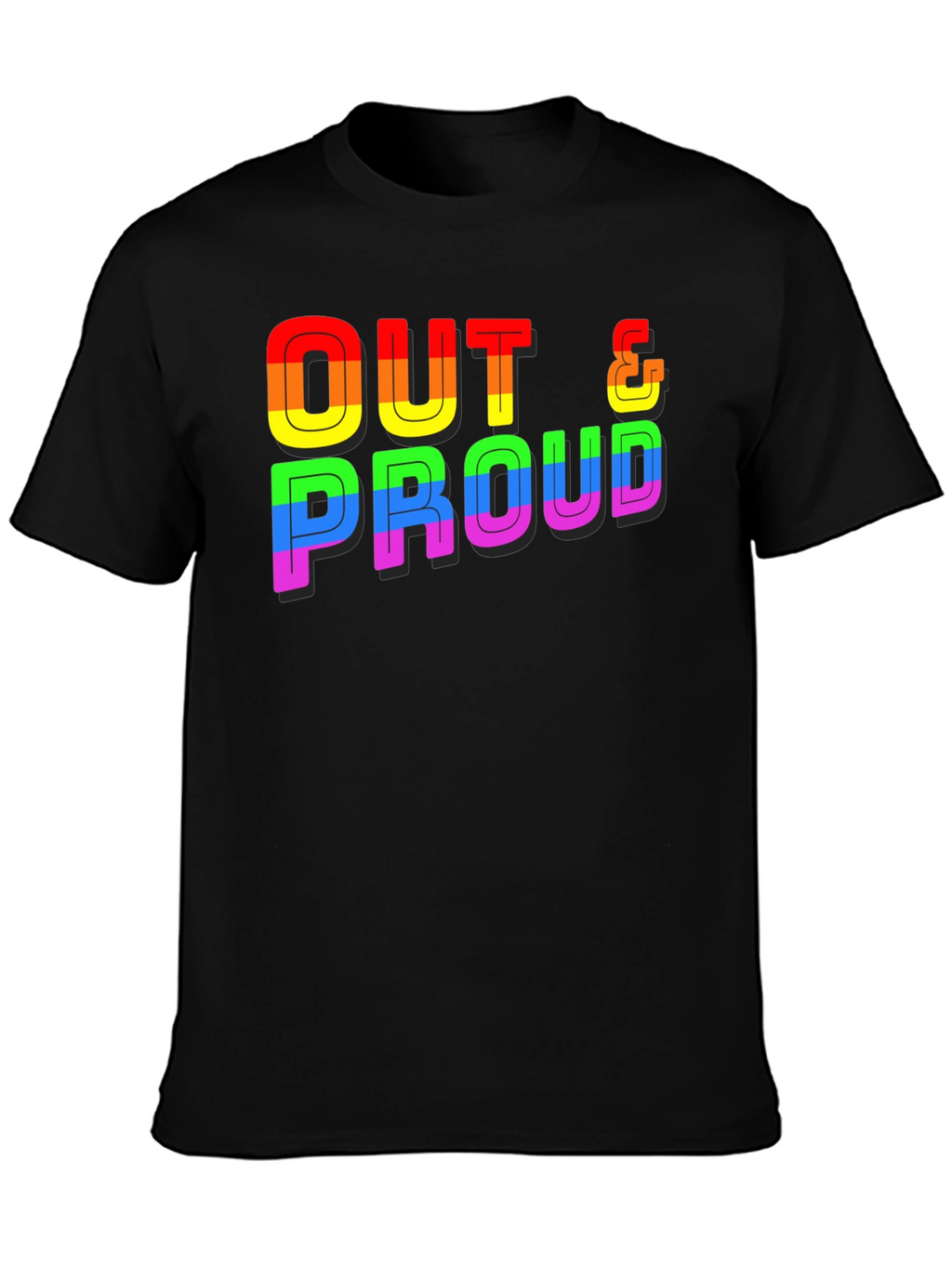 Out & Proud Rainbow Graphic Tee
