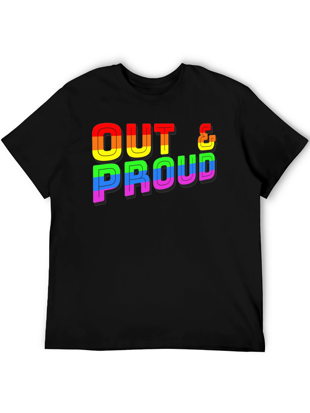 Out & Proud Rainbow Graphic Tee