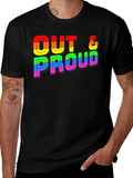 Out & Proud Rainbow Graphic Tee