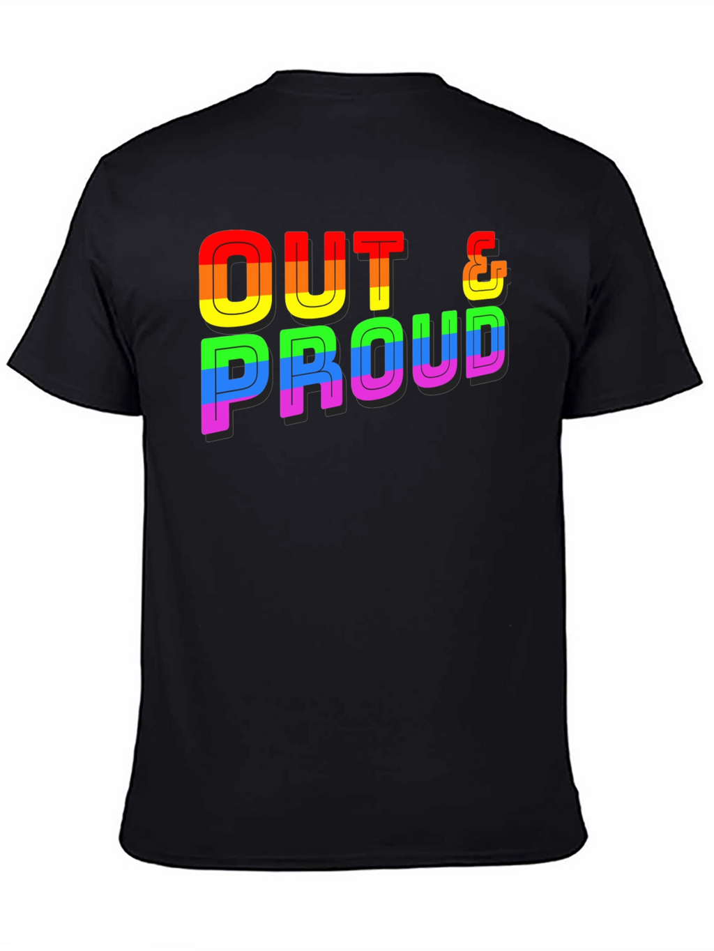 Out & Proud Rainbow Graphic Tee