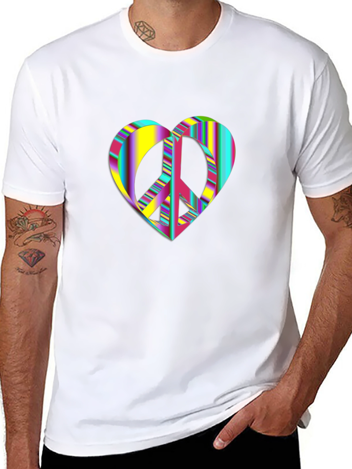 Peace Heart Graphic T-Shirt