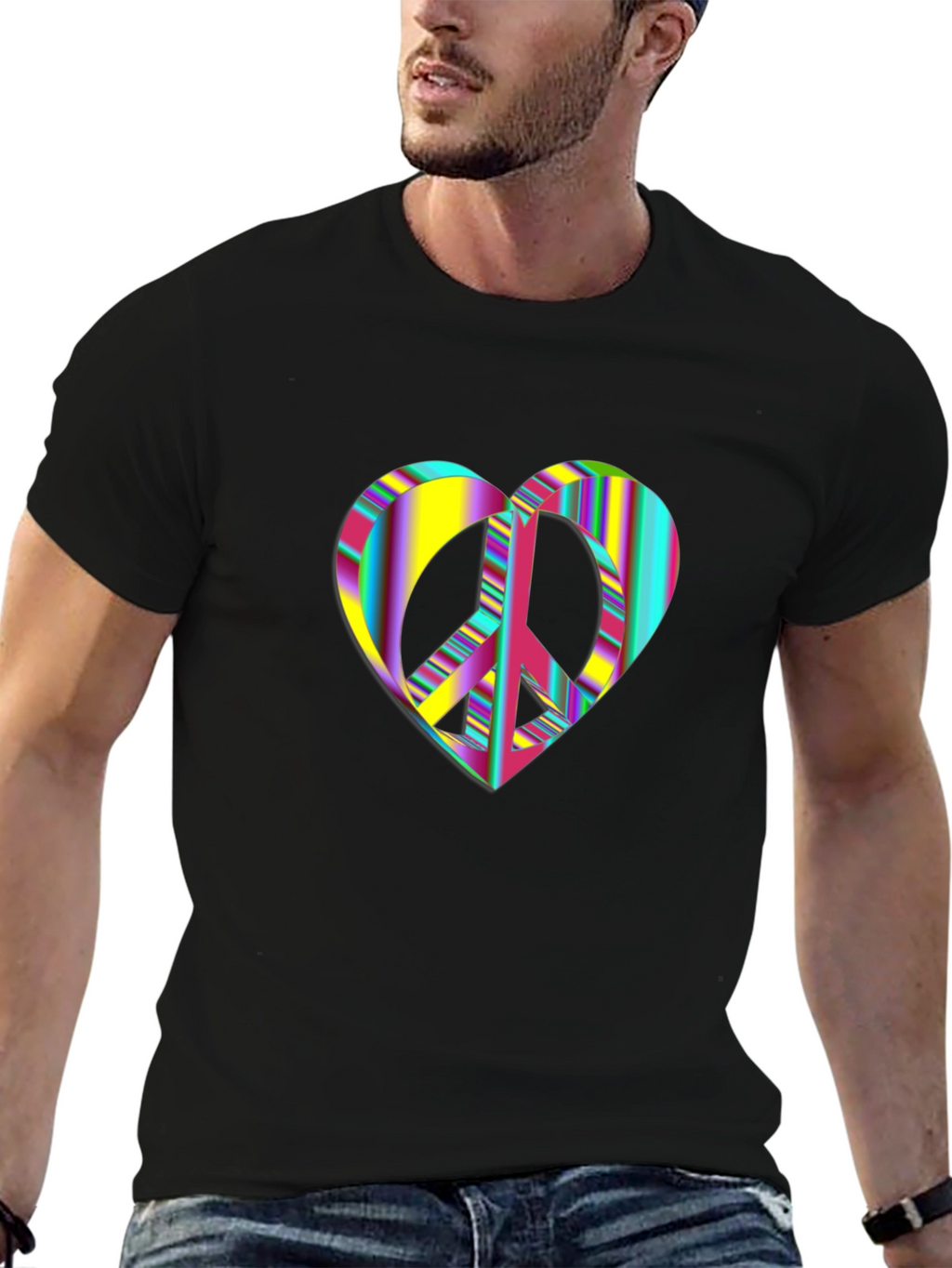Peace Heart Graphic T-Shirt