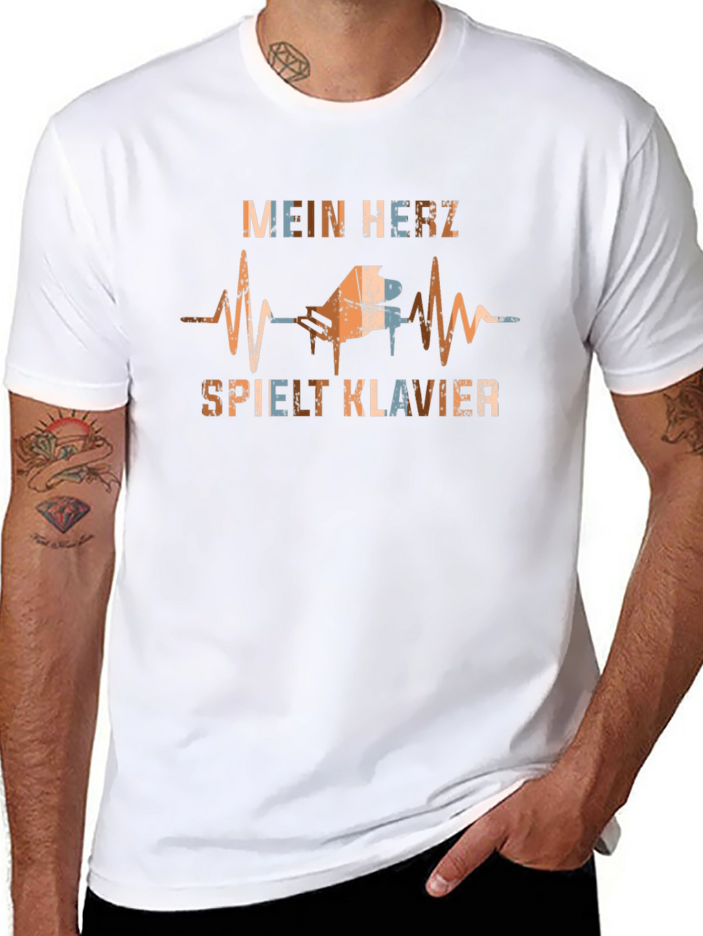 Mein Herz Spielt Klavier Graphic Tee