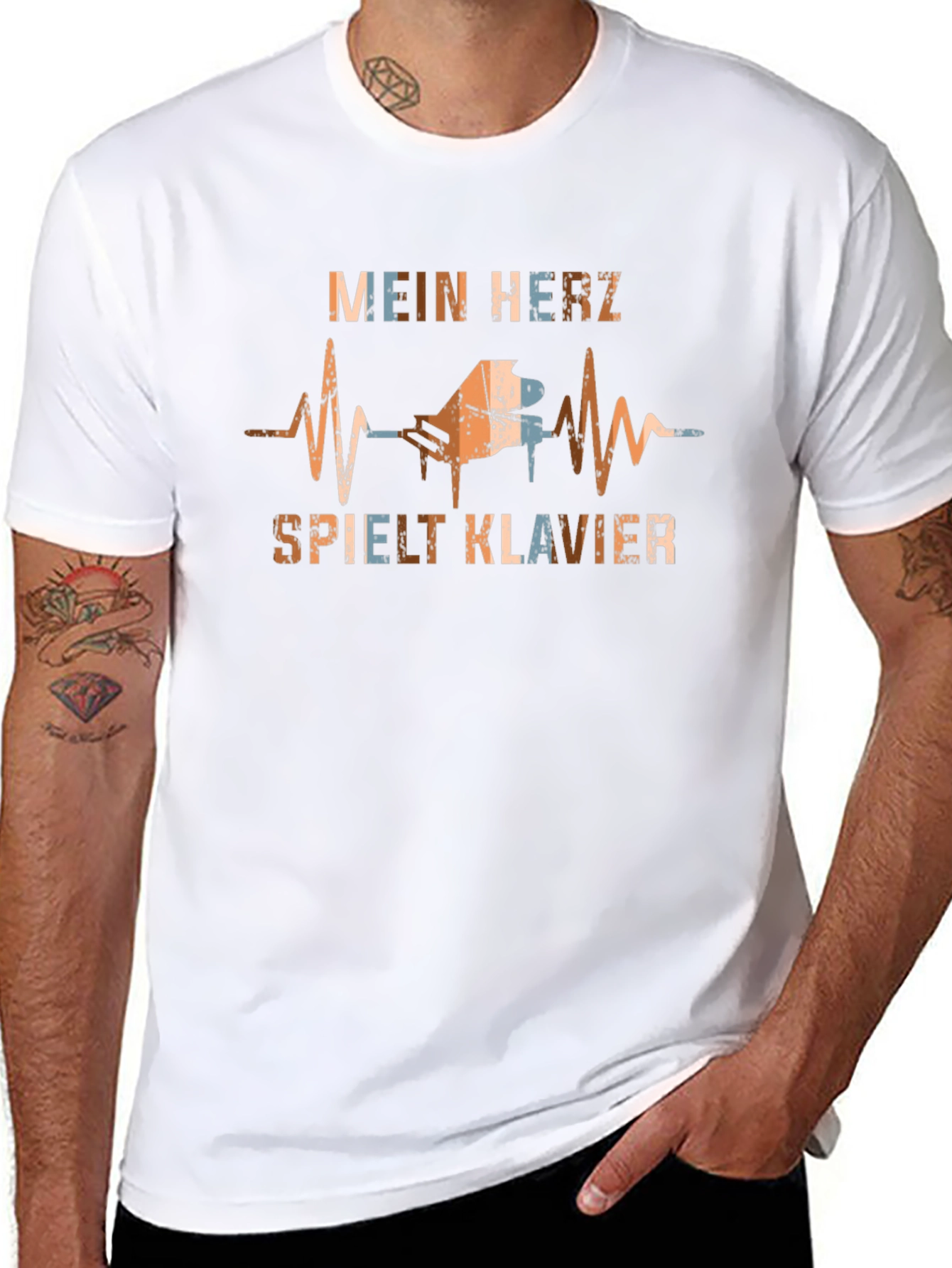 Mein Herz Spielt Klavier Graphic Tee