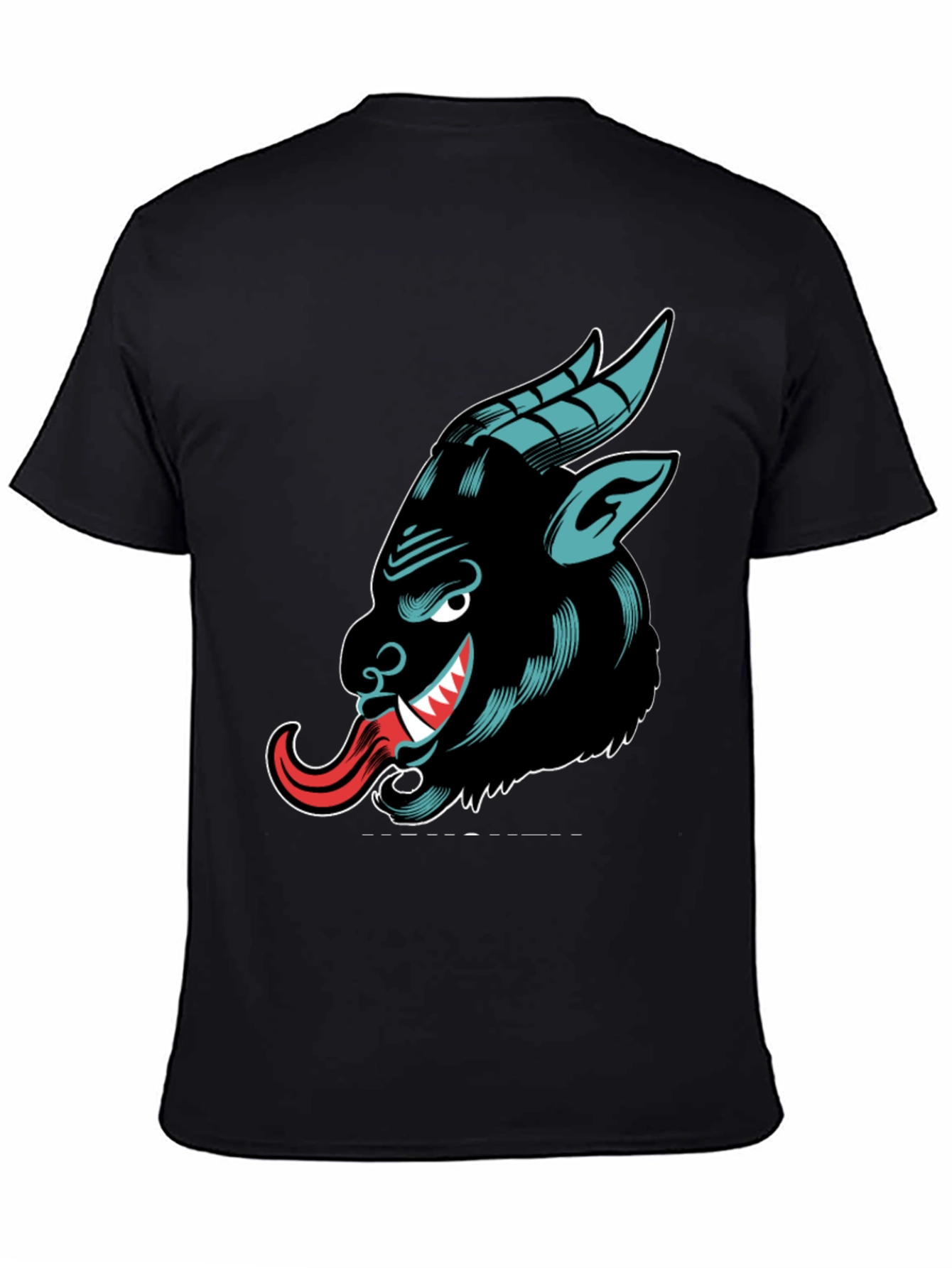 Krampus Graphic Tee - Black Cotton T-Shirt