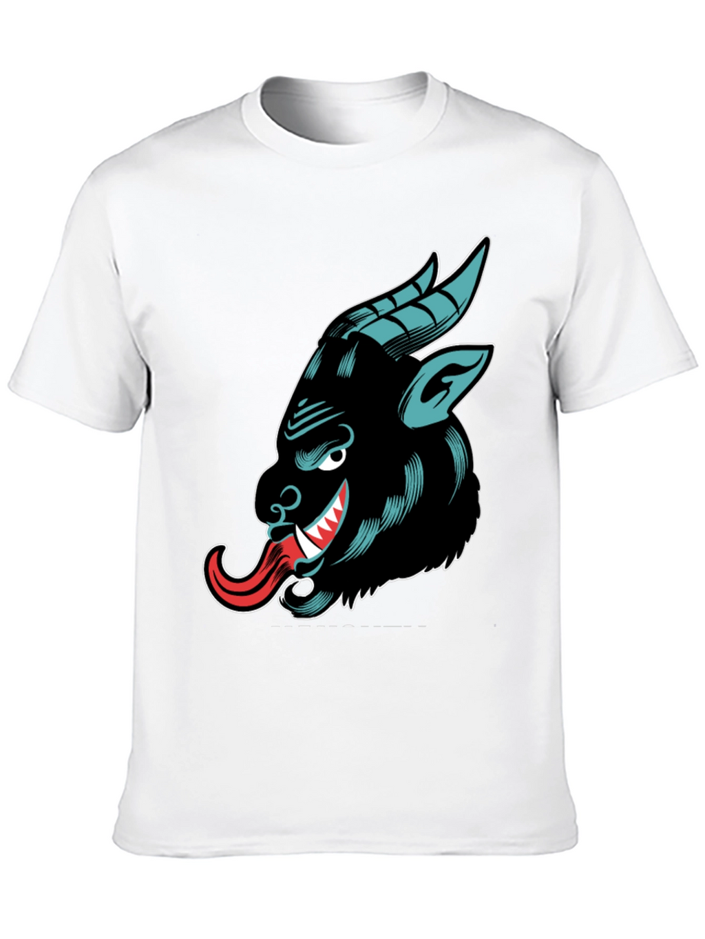 Krampus Graphic Tee - Black Cotton T-Shirt