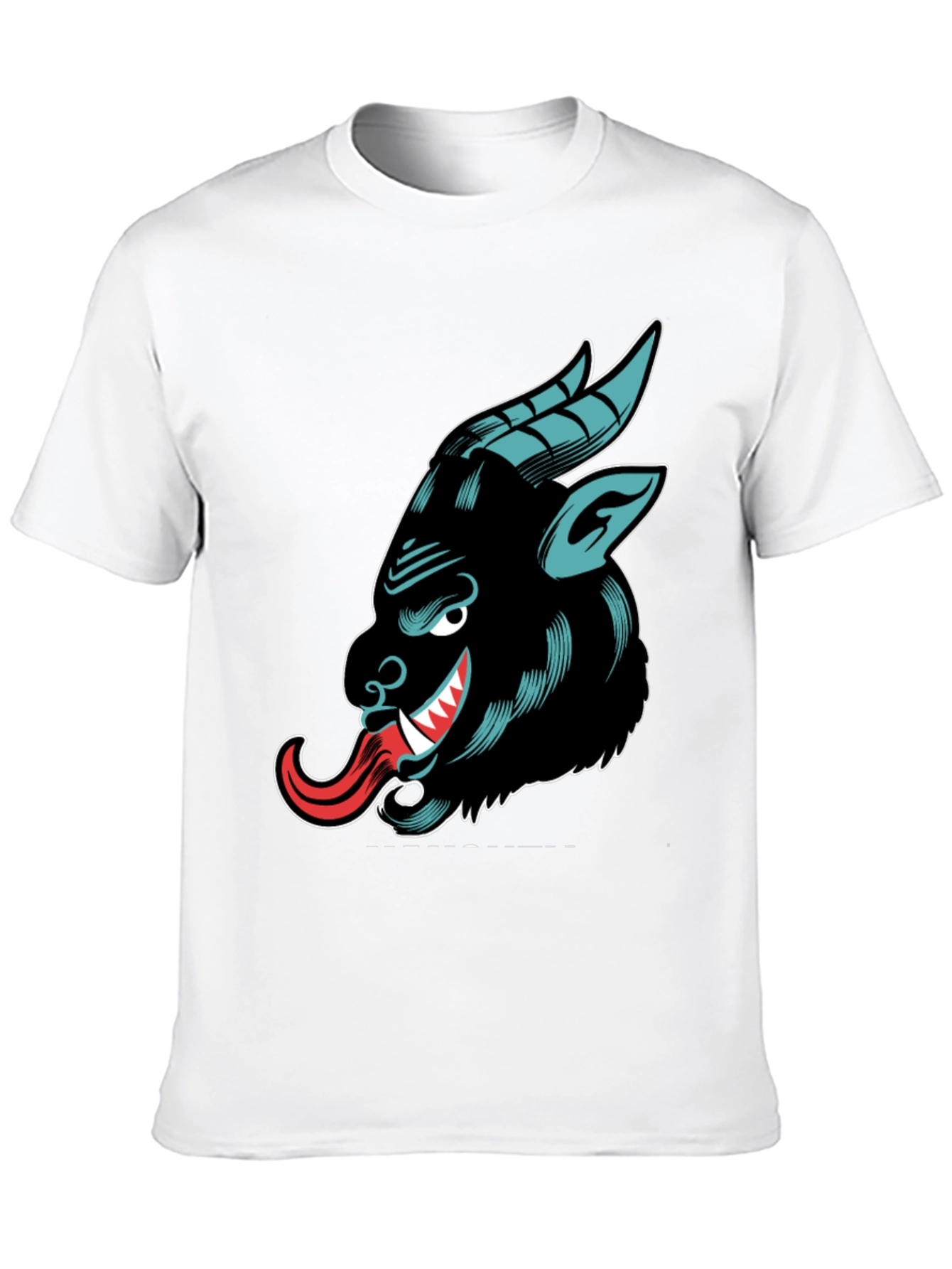 Krampus Graphic Tee - Black Cotton T-Shirt