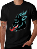Krampus Graphic Tee - Black Cotton T-Shirt
