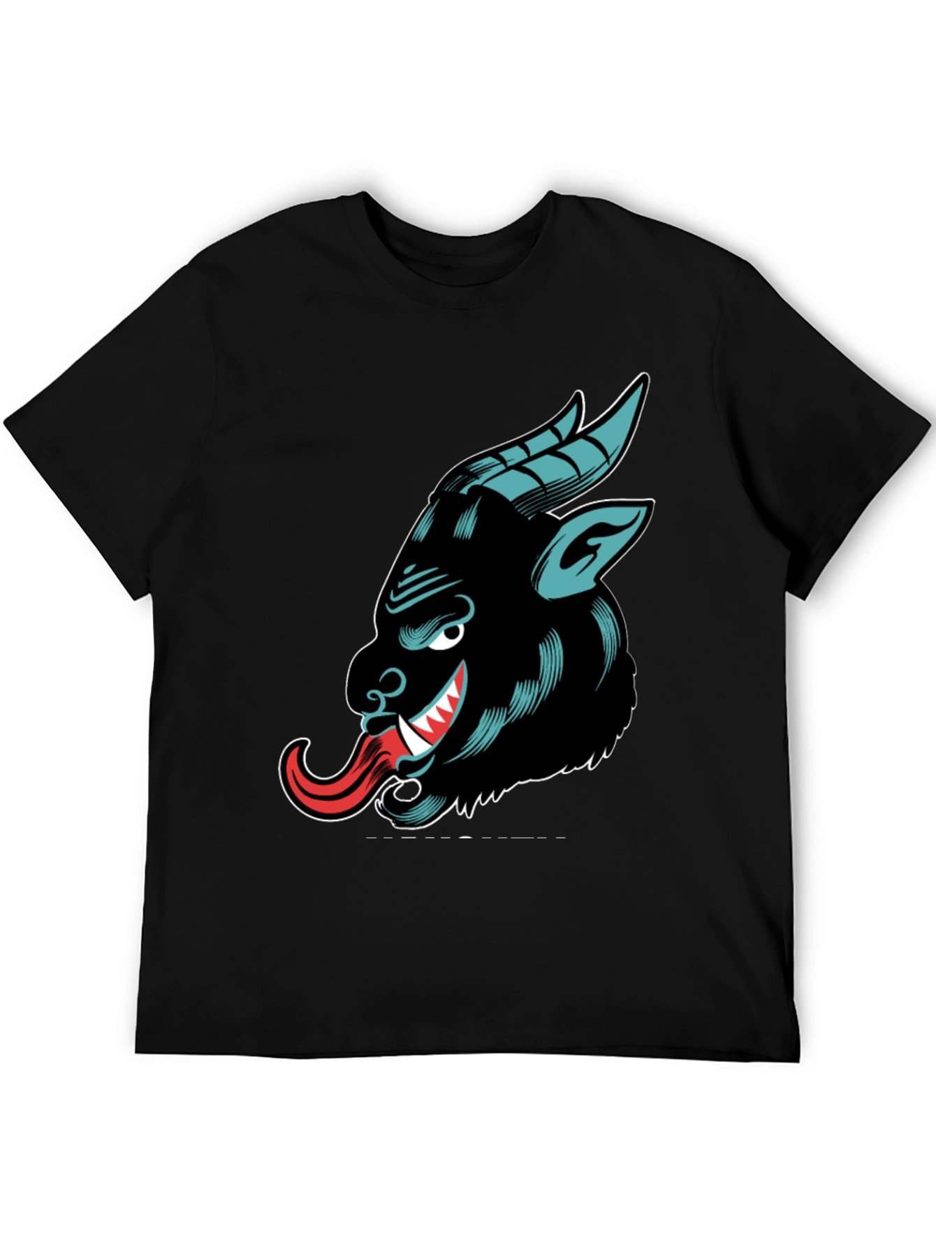 Krampus Graphic Tee - Black Cotton T-Shirt