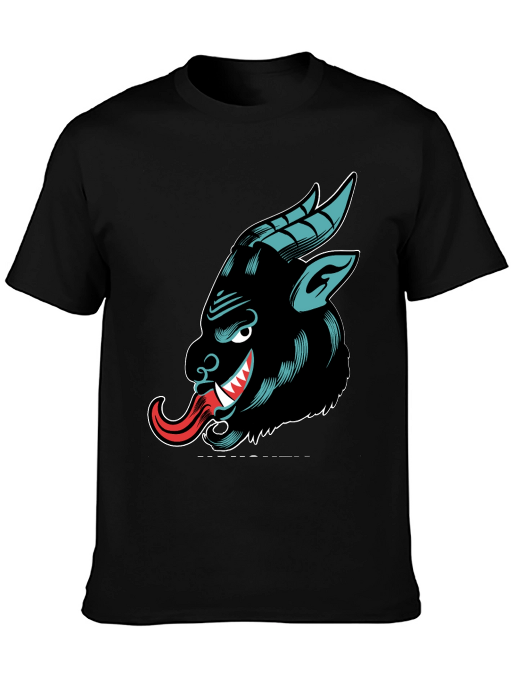 Krampus Graphic Tee - Black Cotton T-Shirt