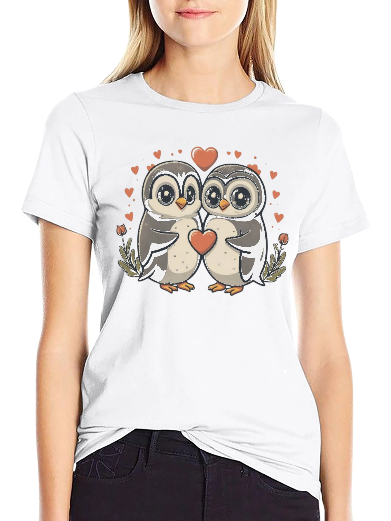 Owl Love T-Shirt: Cute Valentines Graphic Tee